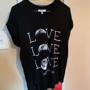 “Love is all you need” tee. Size M.